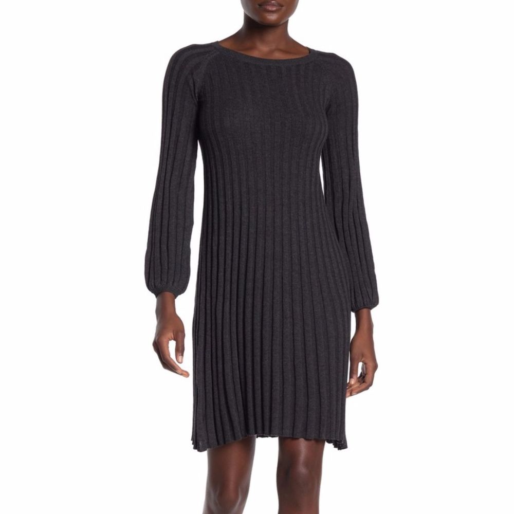 NWT Max Studio Pleated Knit Dress L